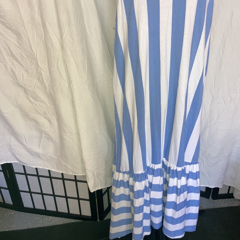 ASOS Blue and White Striped Maxi Dress - Picture 2 of 7